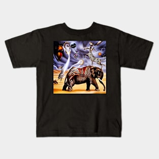 Elephants inspired by Dali . Kids T-Shirt